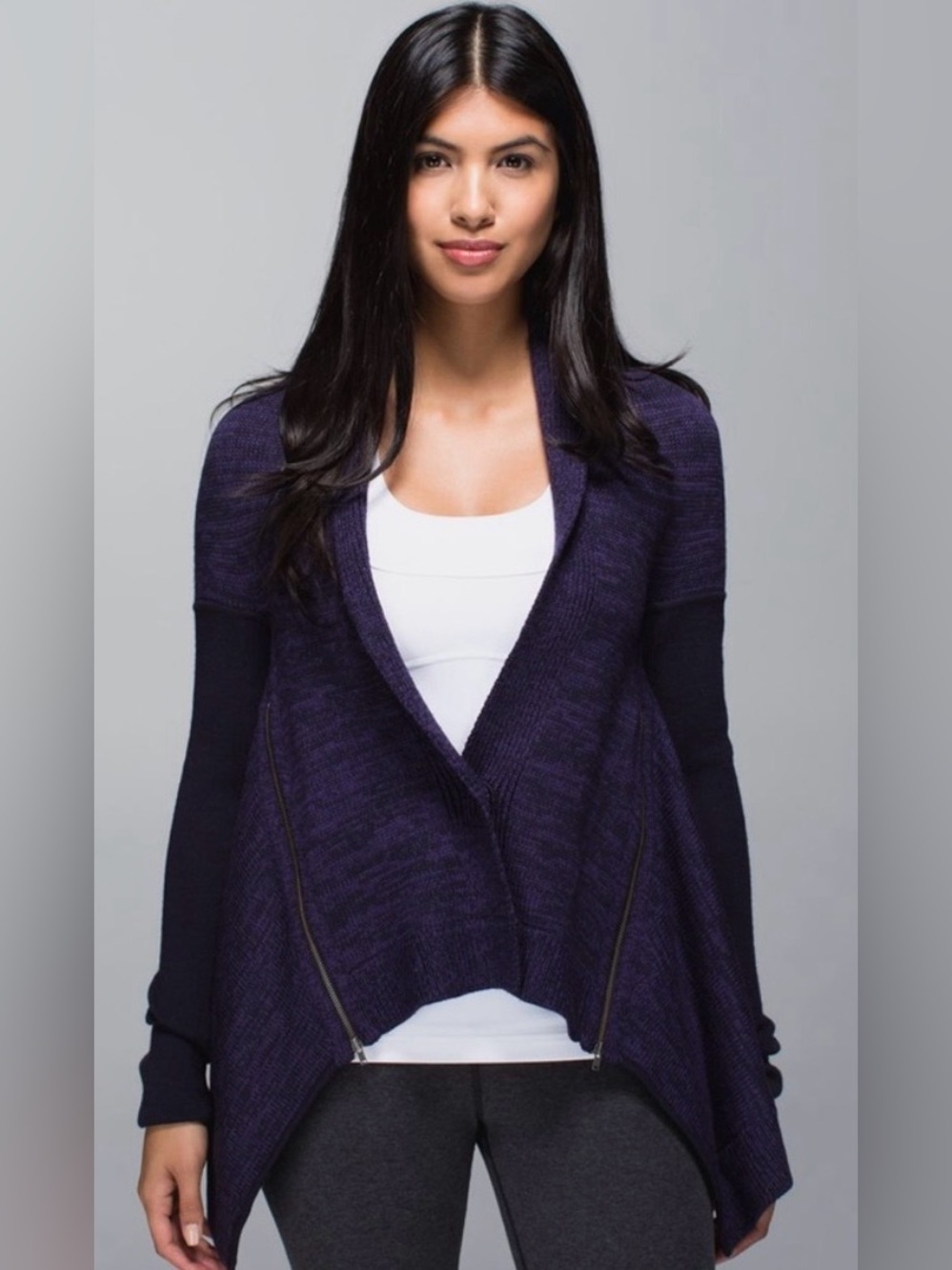 Lululemon Wrap It Up Sweater Merion Wool in Going Grape